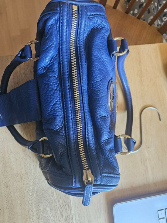 Michael Kors Handbag Cobalt Blue for Sale up to 90% Off  Vintage Michael Kors Cobalt Blue Pebbled Leather Satchel Bowler Bag Leather